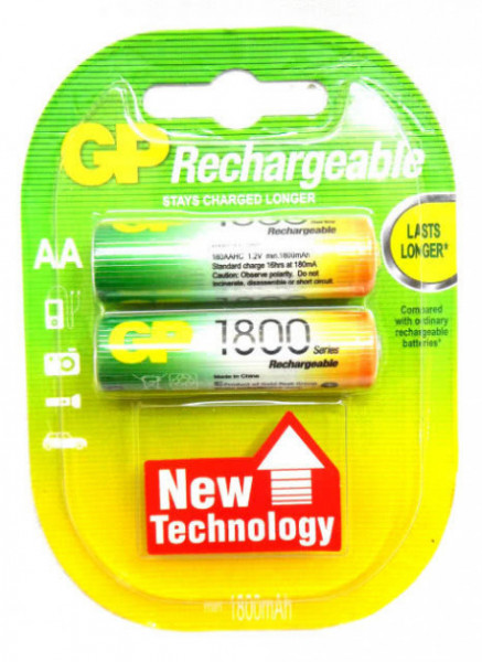  GP Rechargeable R6 1800 Mah Ni-Mh