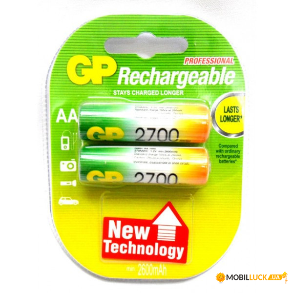  GP Rechargeable R6 2700 Mah Ni-Mh