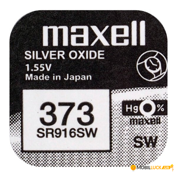  - Maxell 373 SR916SW, 1.55V, 