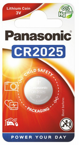   Panasonic Litium Power CR-2025EL/1B (CR2025), 3V,  1