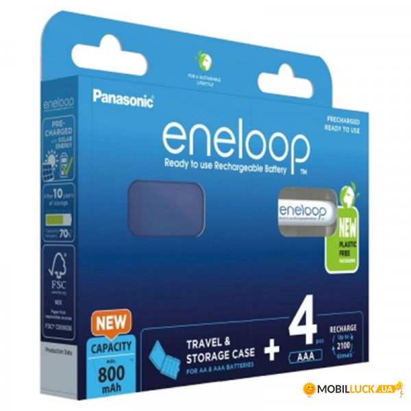  Panasonic Eneloop AAA NI-MH 800 mAh BL 4  