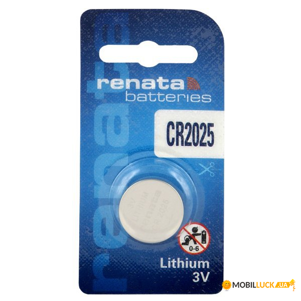   Renata CR2025, 3V,  1