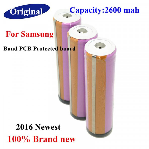  Samsung Protected 18650 Li-Ion 2600 mAh