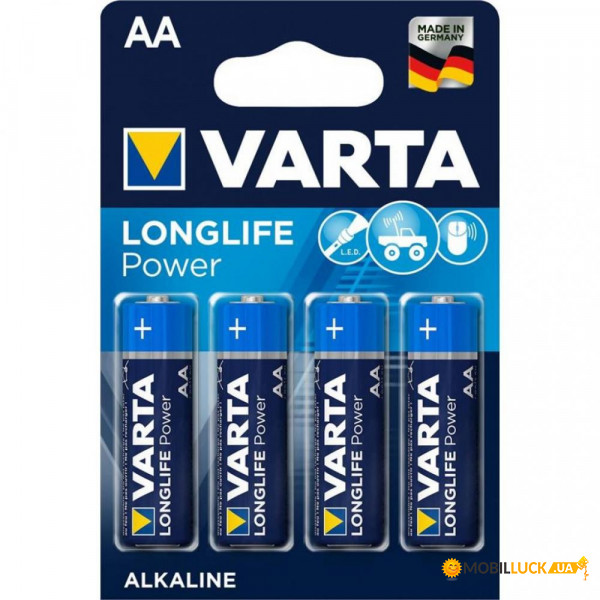  Varta Longlife Power AA BLI 4 Alkaline (04906121414)