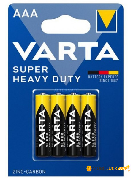   Varta Superlife 2003, AAA/(L)R03,  4, Gray Box, China