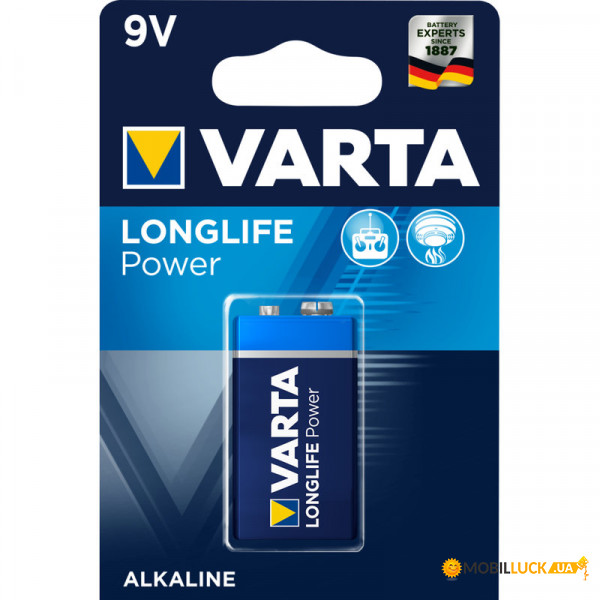   Varta Longlife Power 4922 (High Energy), 6LR61  9V, 