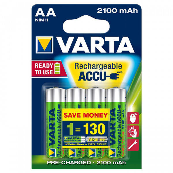   Varta AA NiMH BLI 4 2100mAh (56706101404)