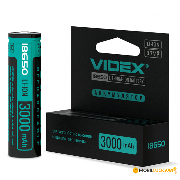  Videx - 18650-P() 3000mAh color box/1 (18650-P/3000/1CB)