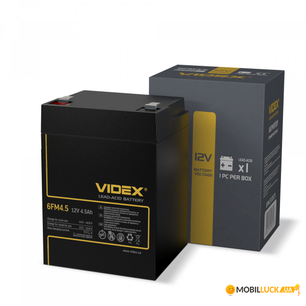  - Videx 6FM4.5 12V/4.5Ah color box 1 (6FM4.5 1CB)