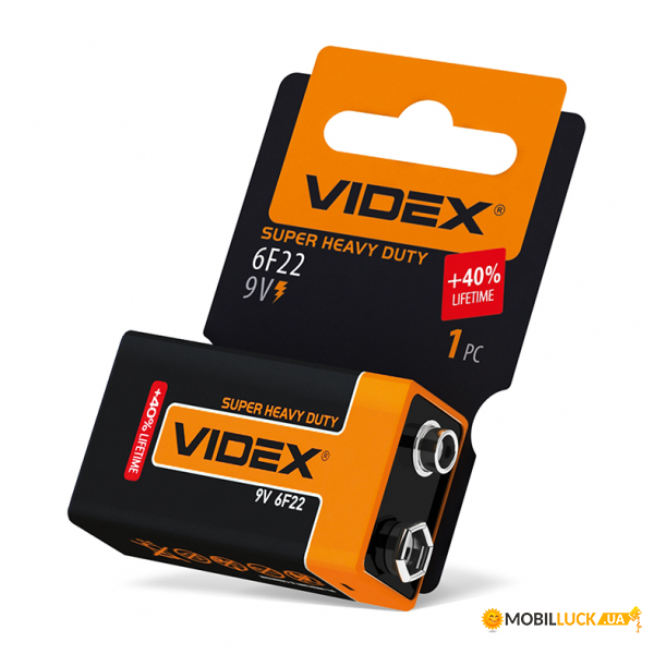   Videx 6F22/9V () 1 SHRINK CARD (6F22-9V-SC)