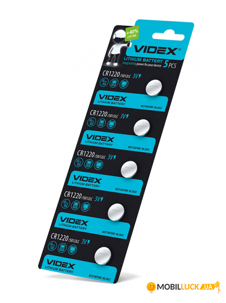   Videx CR1220 5 BLISTER CARD (CR1220 5pc)