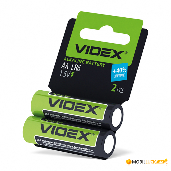   Videx LR6/AA 2 SHRINK CARD (LR6/AA 2pcs SC)