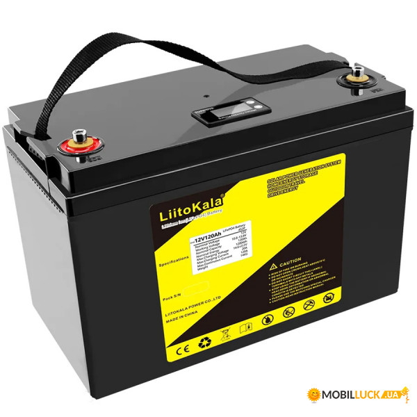   LiitoKala LiFePO4 12V120Ah(4S2P), LCD (12V120Ah(4S2P) LiFePO4 LC)