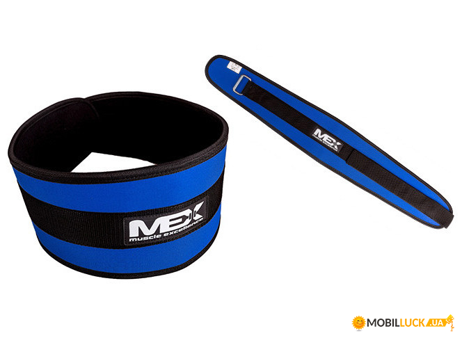   Mex Nutrition Fit-N Wide Belt Blue L