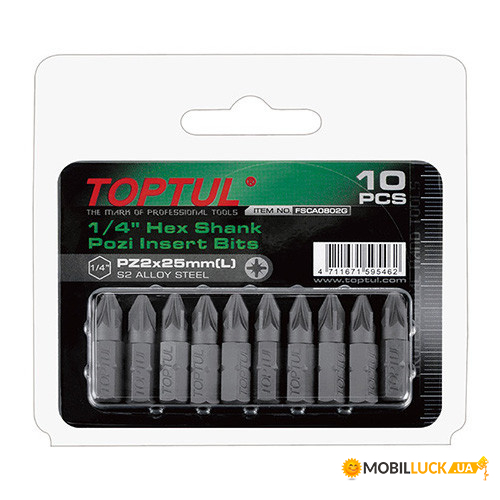    TOPTUL 1/4 L25 PZ1 10. FSCA0801G