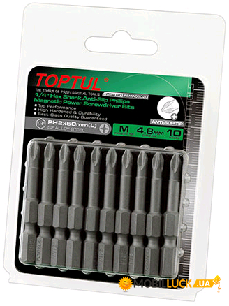      10 TOPTUL 1/4 50 PH2 Anti-Slip FSMA0802G