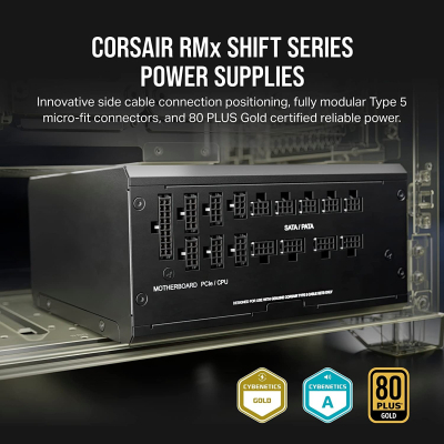   Corsair 1200W RM1200x Shift PCIE5 (CP-9020254-EU)