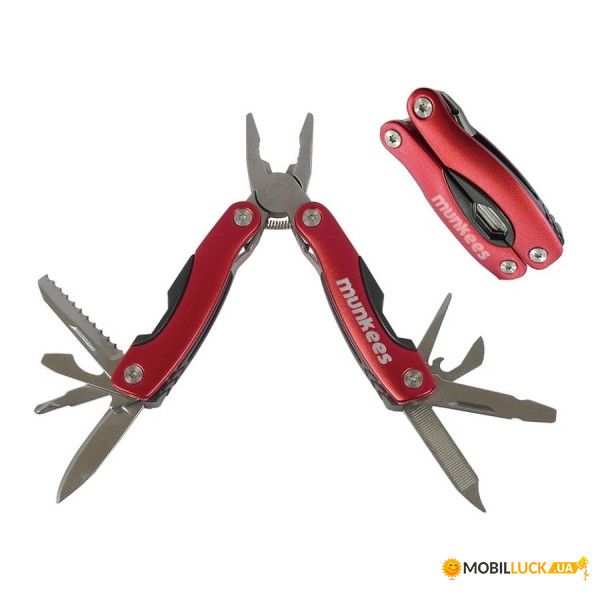 - Munkees 2572 SS Multi Tool Red (1012-2572)