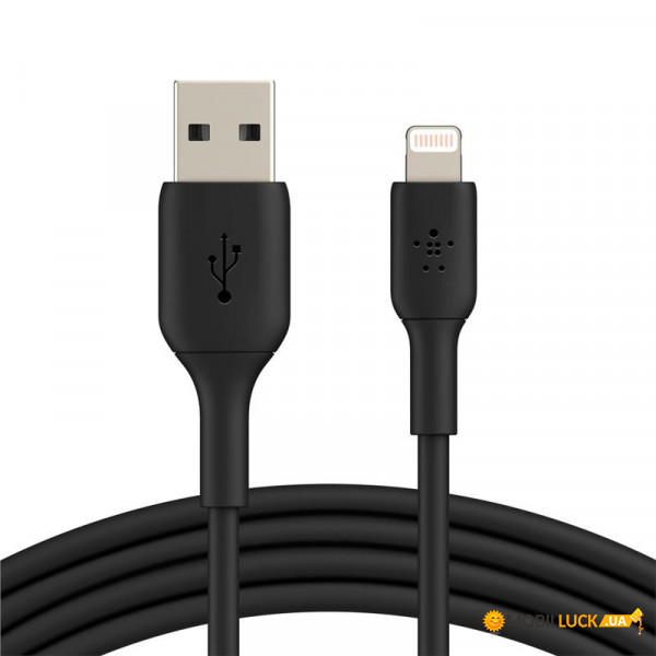  Belkin USB-A - Lightning, PVC, 3m, black (CAA001BT3MBK)