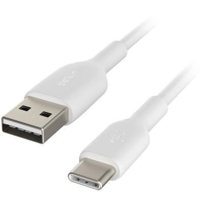  Belkin USB-A - USB-, PVC, 2m, white (CAB001BT2MWH)