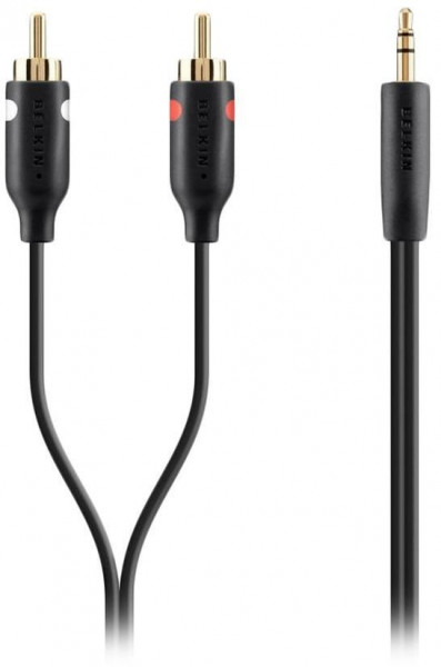  Audio 3.5-RCA Belkin 2m Black/Gold (F3Y116BT2M)