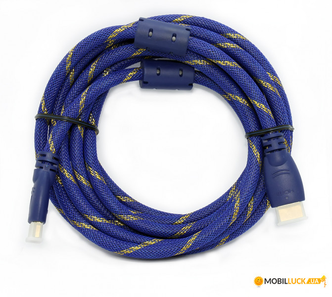  HDMI-HDMI 19PM/M 3m, v1.4(3D), (HMHM03114),  Blue&Golden, 