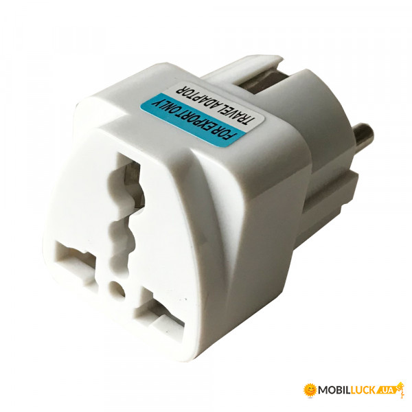   Travel adaptor White