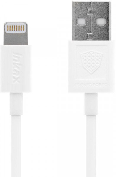  INKAX CK-13 Lightning cable 1m White #I/S