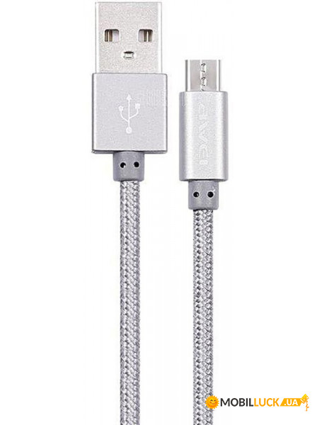  Awei CL-10 Micro cable 1  Grey