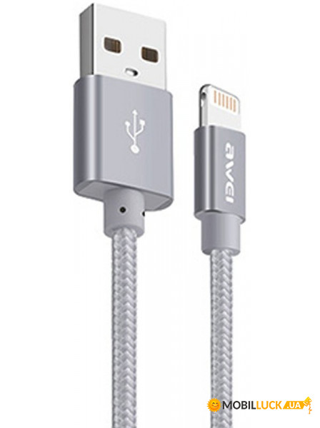  Awei CL-988 Lightning cable 1  Grey