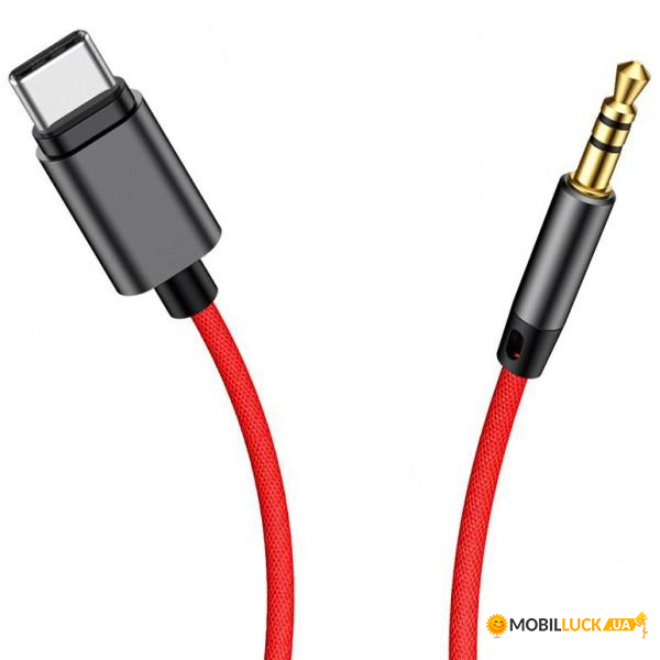  Type-C to 3.5mm BASEUS M01 black-red