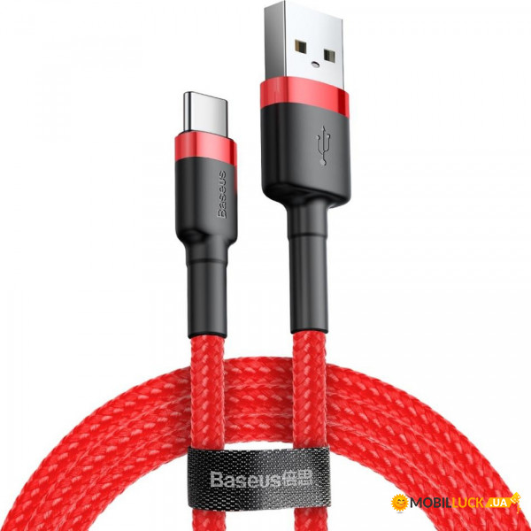  Baseus Cafule USB Type-C USB 2 A 3m Red (CATKLF-U09)