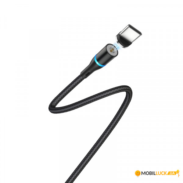  Borofone BU16 Skill USB Type-C USB 2.4 A 1.2m Black (BU16CB)