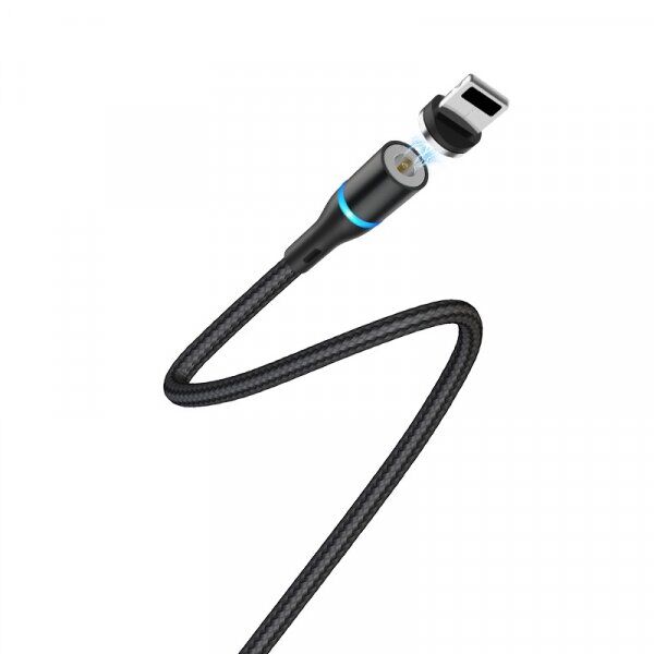  Borofone BU16 Skill Lightning USB 2.4 A 1,2m Black (BU16LB)