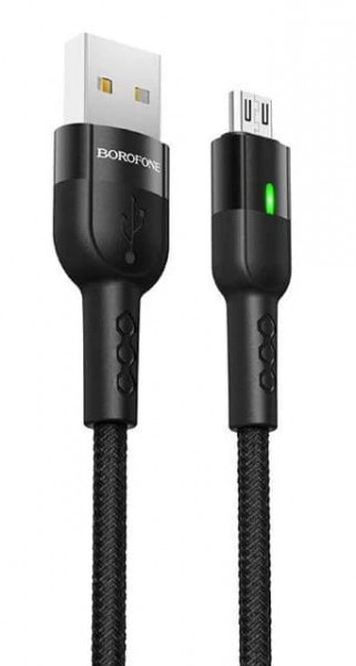  Borofone BU17 Starlight microUSB USB 1,2m Black (BU17MB)