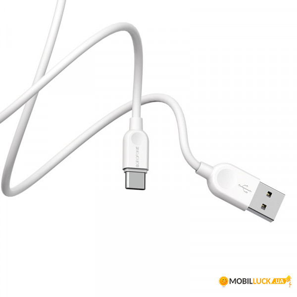  Borofone BX14 LinkJet USB Type-C - USB 2.4 A 1  White (BX14C1W)