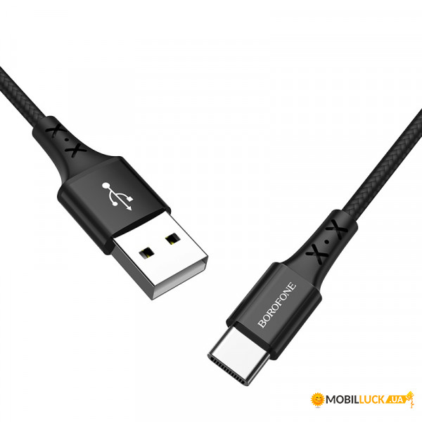  Borofone Lightning - USB 2 A 1  Black (BX20LB)