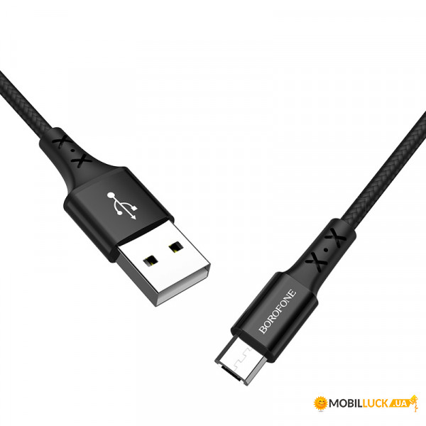  Borofone BX20 Enjoy USB Micro-USB 2 A 1  Black (BX20MB)