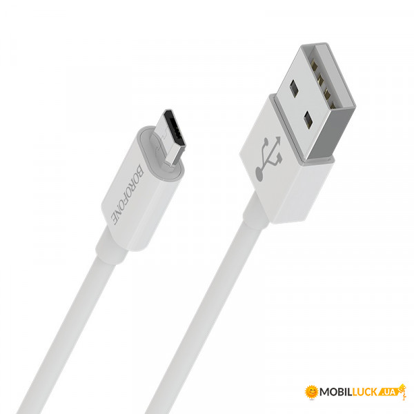  Borofone BX22 Bloom microUSB USB 1m White (BX22MW)