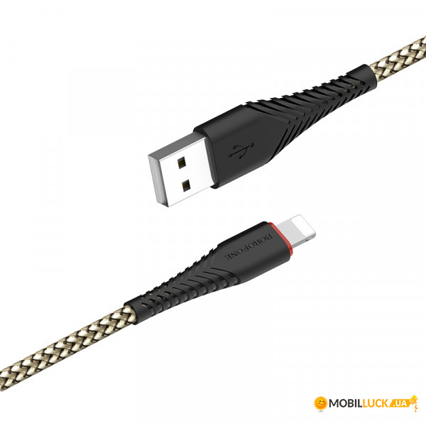  Borofone BX25 Powerful Lightning USB 1m Black (BX25LB)