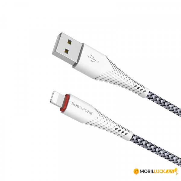  Borofone BX25 Powerful Lightning USB 1m White (BX25LW)