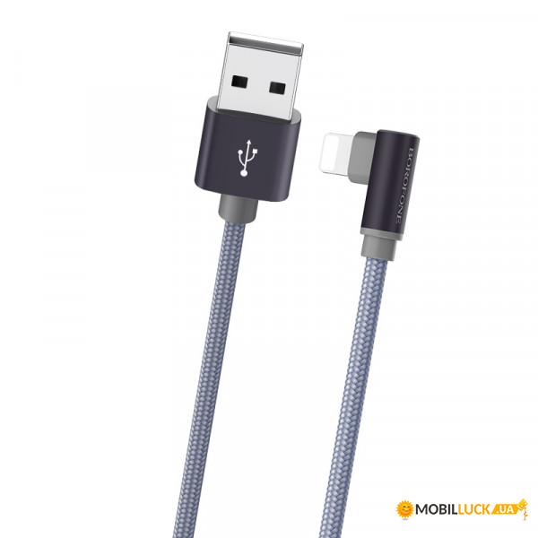  Borofone BX26 Express Lightning - USB 2.4 A 1  Grey (BX26LMG)