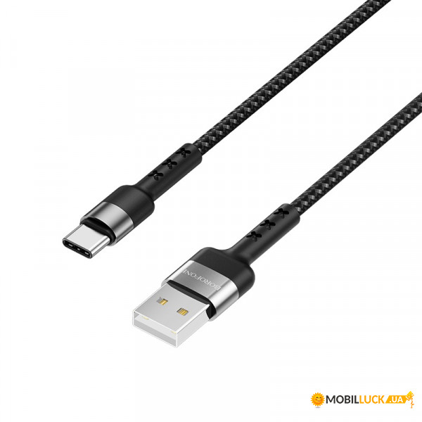  Borofone BX34 Encore Type-C USB 2.4 A 1m Black (BX34CB)