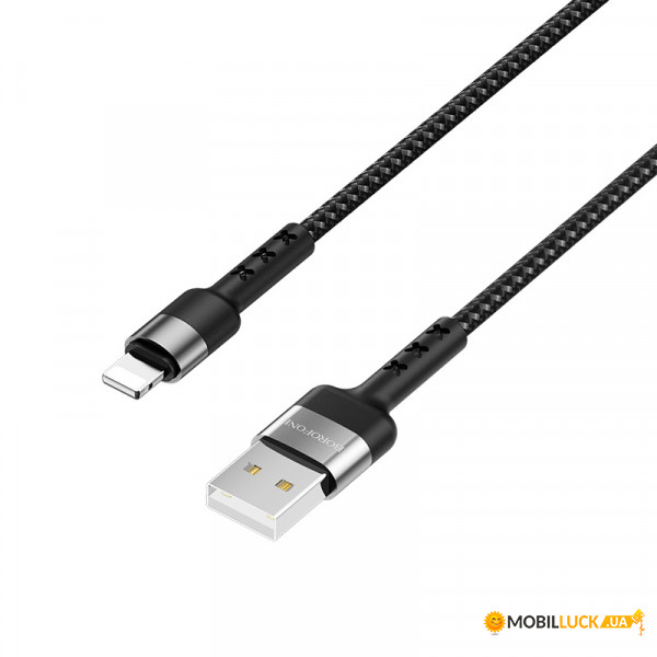  Borofone BX34 Encore Lightning USB 2.4 A 1m Black (BX34LB)