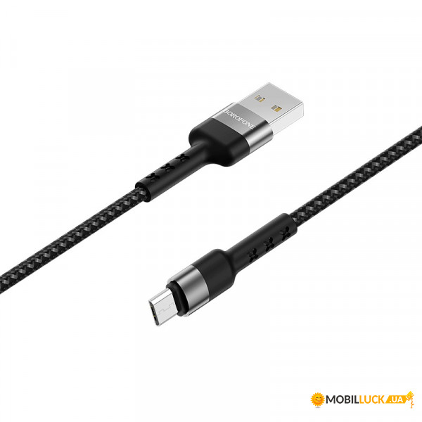  Borofone BX34 Encore microUSB USB 2.4 A 1m Black (BX34MB)