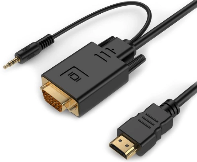  Cablexpert HDMI to VGA and audio 1.8   (A-HDMI-VGA-03-6)