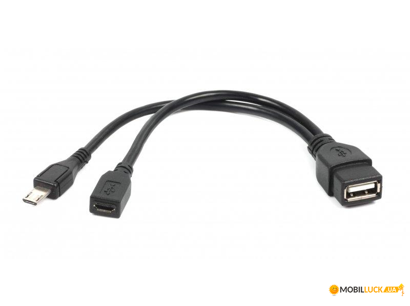  MicroUSB-OTG Cablexpert 0.15m Black (A-OTG-AFBM-04)