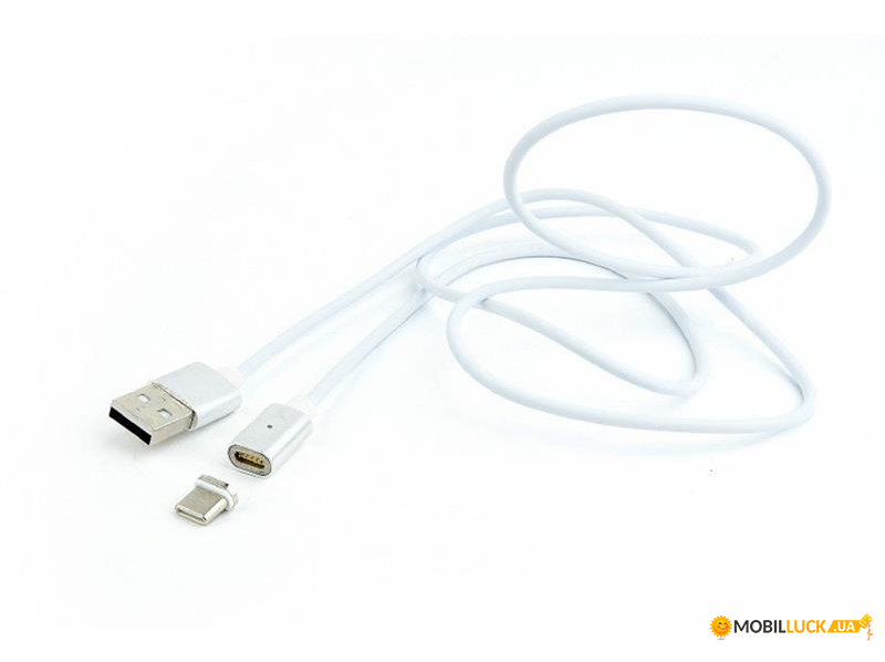  USB-Type-C Cablexpert Magnetic 1m 2.1A White (CC-USB2-AMUCMM-1M)