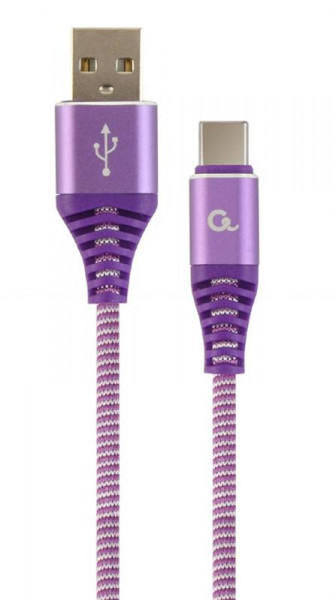  USB-Type-C Cablexpert 2m White/Violet (CC-USB2B-AMCM-2M-PW)