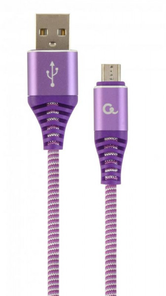  USB-MicroUSB Cablexpert  1m 2.1A Violet (CC-USB2B-AMmBM-1M-PW)